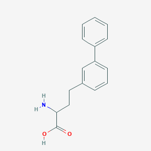 molecular formula C16H17NO2 B15522705 2-Amino-4-biphenyl-3-YL-butyric acid 