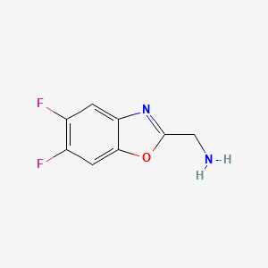 molecular formula C8H6F2N2O B15522707 (5,6-Difluoro-1,3-benzoxazol-2-YL)methanamine 