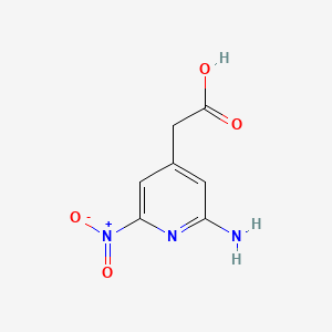 (2-Amino-6-nitropyridin-4-YL)acetic acid