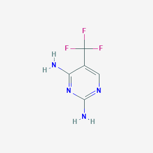 molecular formula C5H5F3N4 B15522744 5-(Trifluoromethyl)pyrimidine-2,4-diamine 