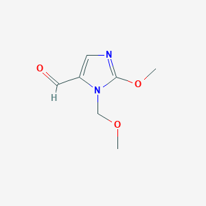 molecular formula C7H10N2O3 B15522762 2-Methoxy-1-(methoxymethyl)-1H-imidazole-5-carbaldehyde 