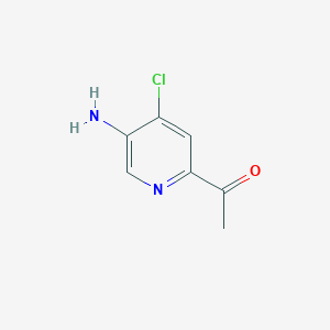 1-(5-Amino-4-chloropyridin-2-YL)ethanone