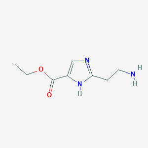 molecular formula C8H13N3O2 B15522771 Ethyl 2-(2-aminoethyl)-1H-imidazole-4-carboxylate 