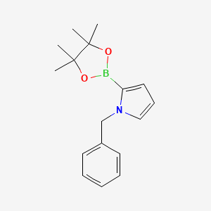 molecular formula C17H22BNO2 B15522778 1-Benzyl-2-(4,4,5,5-tetramethyl-1,3,2-dioxaborolan-2-YL)-pyrrole 