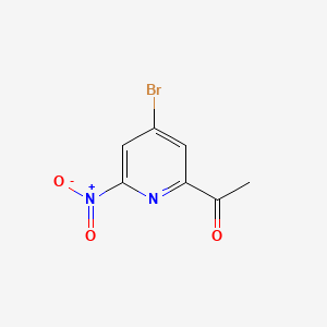 1-(4-Bromo-6-nitropyridin-2-YL)ethanone