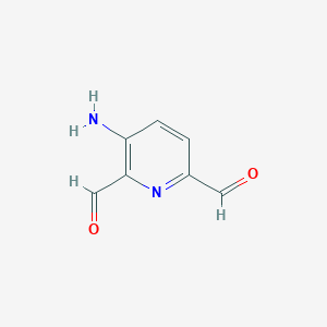 molecular formula C7H6N2O2 B15522804 3-Aminopyridine-2,6-dicarbaldehyde 