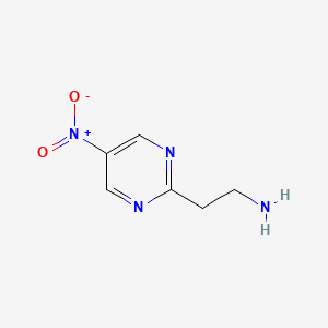 molecular formula C6H8N4O2 B15522818 2-(5-Nitropyrimidin-2-YL)ethan-1-amine CAS No. 944898-65-1