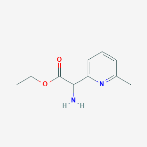 molecular formula C10H14N2O2 B15522826 Ethyl 2-amino-2-(6-methylpyridin-2-yl)acetate 