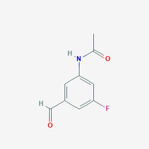 molecular formula C9H8FNO2 B15522833 N-(3-Fluoro-5-formylphenyl)acetamide 