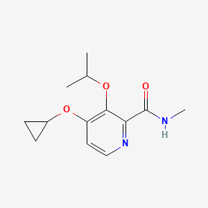 molecular formula C13H18N2O3 B15522840 4-Cyclopropoxy-3-isopropoxy-N-methylpicolinamide 