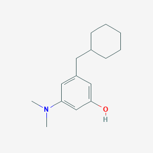 3-(Cyclohexylmethyl)-5-(dimethylamino)phenol