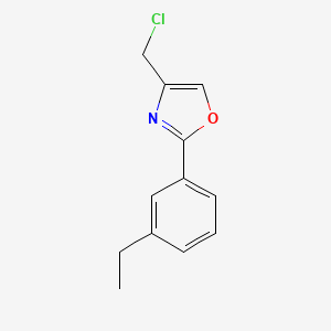 4-Chloromethyl-2-(3-ethyl-phenyl)-oxazole