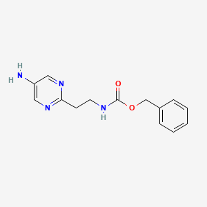 molecular formula C14H16N4O2 B15522866 Benzyl (2-(5-aminopyrimidin-2-yl)ethyl)carbamate CAS No. 944898-50-4