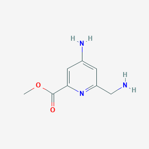 molecular formula C8H11N3O2 B15522875 Methyl 4-amino-6-(aminomethyl)pyridine-2-carboxylate 