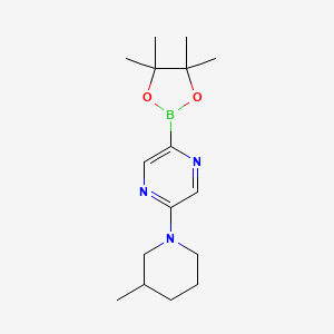 5-(3-Methylpiperidin-1-yl)pyrazine-2-boronic acid pinacol ester