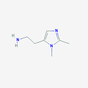 molecular formula C7H13N3 B15522948 2-(1,2-Dimethyl-1H-imidazol-5-YL)ethanamine 