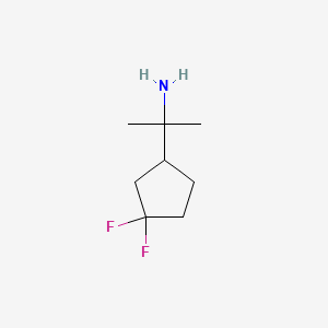 molecular formula C8H15F2N B15522954 2-(3,3-Difluorocyclopentyl)propan-2-amine 