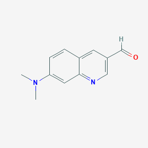 molecular formula C12H12N2O B15522983 7-(Dimethylamino)quinoline-3-carbaldehyde 