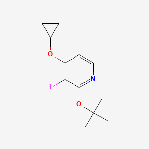 2-Tert-butoxy-4-cyclopropoxy-3-iodopyridine