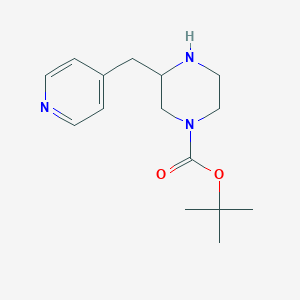 molecular formula C15H23N3O2 B15523040 Tert-butyl 3-(pyridin-4-ylmethyl)piperazine-1-carboxylate 