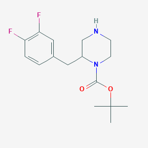 molecular formula C16H22F2N2O2 B15523043 2-(3,4-Difluoro-benzyl)-piperazine-1-carboxylic acid tert-butyl ester 