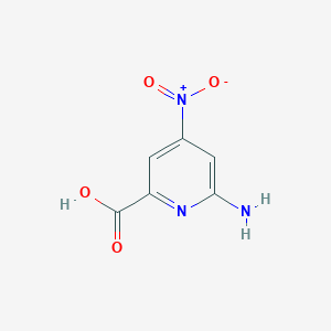 molecular formula C6H5N3O4 B15523045 6-Amino-4-nitropyridine-2-carboxylic acid 