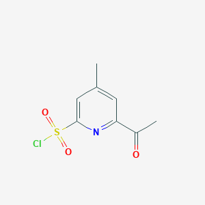 6-Acetyl-4-methylpyridine-2-sulfonyl chloride