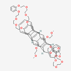 molecular formula C76H86O20 B15523096 Pentiptycene-derived cis-bis(crown ether)s 