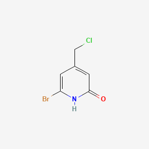 molecular formula C6H5BrClNO B15523108 6-Bromo-4-(chloromethyl)pyridin-2-OL 