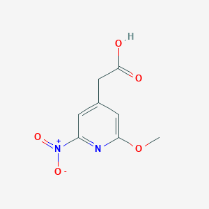 (2-Methoxy-6-nitropyridin-4-YL)acetic acid