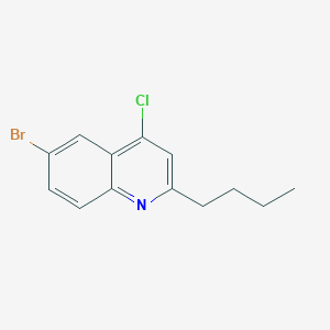 molecular formula C13H13BrClN B15523129 6-Bromo-2-butyl-4-chloroquinoline 