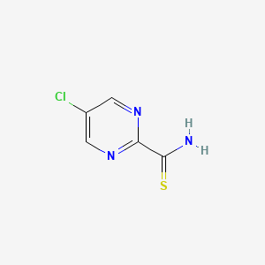 molecular formula C5H4ClN3S B15523134 5-Chloropyrimidine-2-carbothioamide 