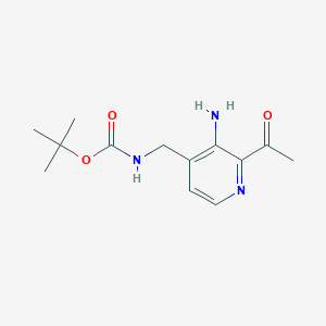 molecular formula C13H19N3O3 B15523140 Tert-butyl (2-acetyl-3-aminopyridin-4-YL)methylcarbamate 