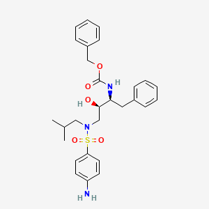 Benzyl {(1S,2R)-3-[[(4-aminophenyl)sulfonyl](isobutyl)amino]-1-benzyl-2-hydroxypropyl}carbamate