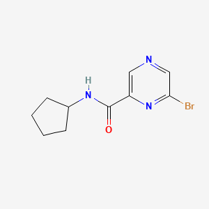 6-Bromo-N-cyclopentylpyrazine-2-carboxamide