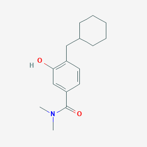 molecular formula C16H23NO2 B15523181 4-(Cyclohexylmethyl)-3-hydroxy-N,N-dimethylbenzamide 