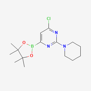 2-(Piperidin-1-YL)-6-chloropyrimidine-4-boronic acid pinacol ester