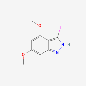 molecular formula C9H9IN2O2 B15523201 3-Iodo-4,6-dimethoxy-1H-indazole 