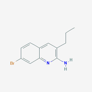 molecular formula C12H13BrN2 B15523263 2-Amino-7-bromo-3-propylquinoline 