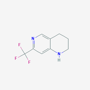 molecular formula C9H9F3N2 B15523296 7-(Trifluoromethyl)-1,2,3,4-tetrahydro-1,6-naphthyridine 