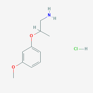 molecular formula C10H16ClNO2 B15523304 2-(3-Methoxyphenoxy)propan-1-amine hydrochloride 