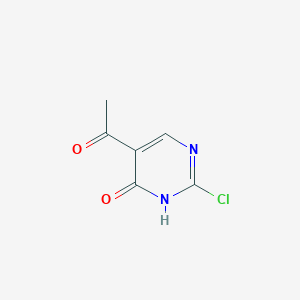 molecular formula C6H5ClN2O2 B15523314 1-(2-Chloro-4-hydroxypyrimidin-5-YL)ethanone 