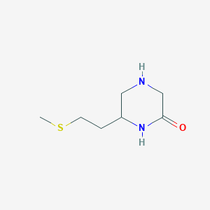 molecular formula C7H14N2OS B15523317 (S)-6-(2-Methylsulfanyl-ethyl)-piperazin-2-one CAS No. 907973-23-3