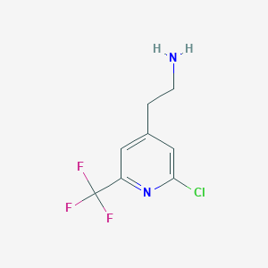 2-[2-Chloro-6-(trifluoromethyl)pyridin-4-YL]ethanamine