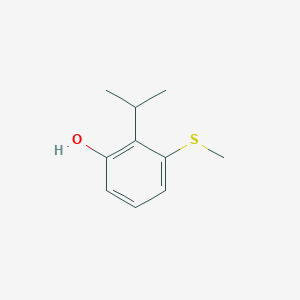 molecular formula C10H14OS B15523331 2-Isopropyl-3-(methylthio)phenol 