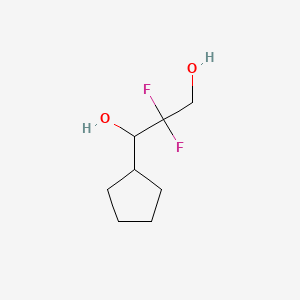 molecular formula C8H14F2O2 B15523456 1-Cyclopentyl-2,2-difluoropropane-1,3-diol 