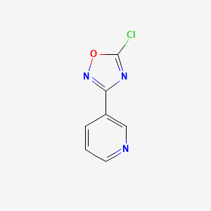 molecular formula C7H4ClN3O B15523480 3-(5-Chloro-1,2,4-oxadiazol-3-YL)pyridine 