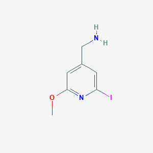 (2-Iodo-6-methoxypyridin-4-YL)methylamine