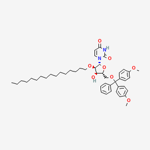 molecular formula C46H62N2O8 B15523519 Uridine, 5'-O-[bis(4-methoxyphenyl)phenylmethyl]-2'-O-hexadecyl- 