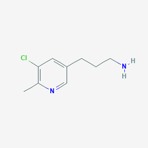 3-(5-Chloro-6-methylpyridin-3-YL)propan-1-amine